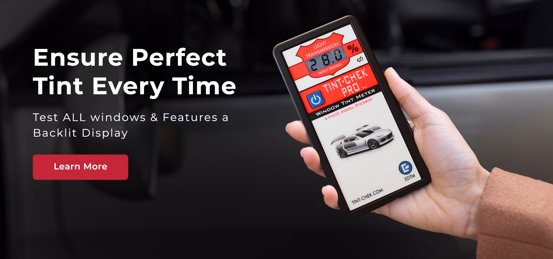 Tint-Check TC3800 Two-Piece Automotive Window Tint-Meter